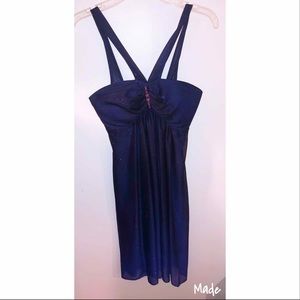 Sparkly midnight blue formal dress